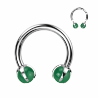 Piercing Titan Hufeisen Jade