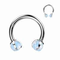 Piercing Titan Hufeisen Opalit
