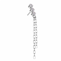 Piercing Push-In 3 CZ Top 1,2x6
