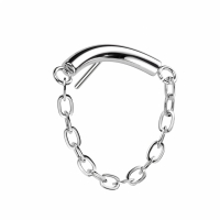 Piercing-Steckkette glatt 1,2x6