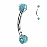 Piercing Türkis 1,2x8