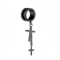 Tunnelschraubpassung Doppelkreuz 10 mm schwarz