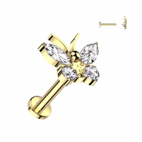 Titan Innengewinde Butterfly gold