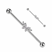 Industrial Piercing Schmetterling mit Stein