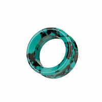 Doppelt ausgestellter schwarzer Türkis 14 mm
