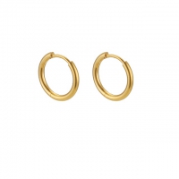 Ohrring Basic 10 mm schmal - Roségold
