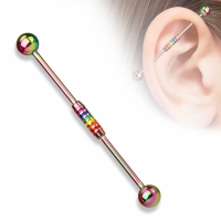 Industrial Regenbogen Piercing Regenbogen