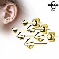 Ohrstecker 4 mm gold