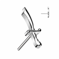 Piercing Schwertspitze Einstecken 1,2x6
