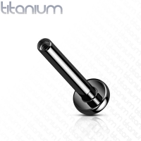 Piercingstäbe mit Innengewinde 1,2 mm Drahtstärke / 8 mm schwarz