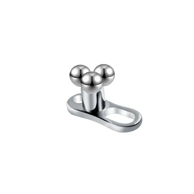 Dermal Anchor Titan 2 Löcher inkl. Dreiecksspitze weiß