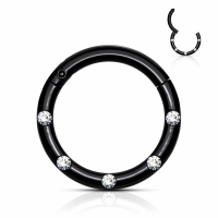 Piercing 5 Flush Petite 1,2x10 mm schwarz