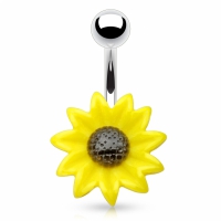 Sonnenblumen-Bauchnabelpiercing