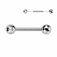 Piercing Kugeln mit mehreren Facetten 12mm