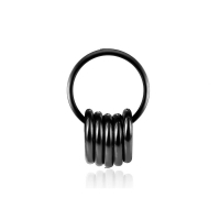 14 mm Schraubtunnel mit 5 Ringen schwarz
