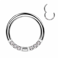 Piercing Clicker Stein vorne Größe 8mm