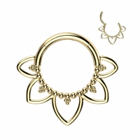 Piercing Filigran elegant Titan 1,2x10 gold