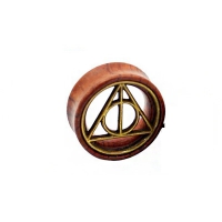 12 mm Double-Burred Plug Das Symbol der Heiligtümer des Todes