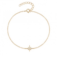 Armband Stern mit Goldsteinen