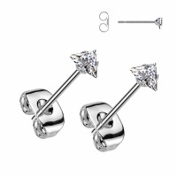 Ohrringe Dreieck 4 mm