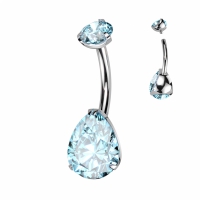 Piercing Titan Set Tropfen Aqua