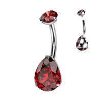 Piercing Titan Set Tropfen rot