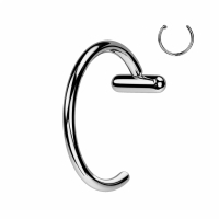Fake Piercing Stab Stopper - silber