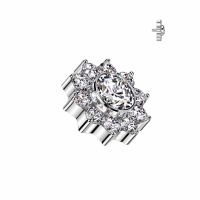 Dermal Top Pave Flower Top