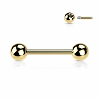 Piercing Titan vergoldet 14mm