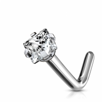 Nasenpiercing quadratische Spitze 3mm