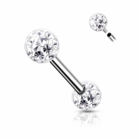 Piercing Epoxid weiß 1,6x12