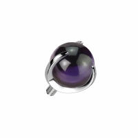 Dermal Top Amethyst Stein 1,6 mm