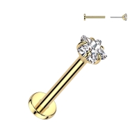 Piercing Push In Stern 0,8X8mm gold