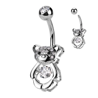 Piercing Hohlbär mit Stein