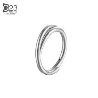 Piercing doppelt gefüttert gekreuzt über Basis 1,2x6