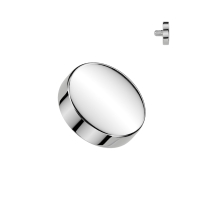 Dermal Top 4 mm rund massiv Silber 1,6 mm