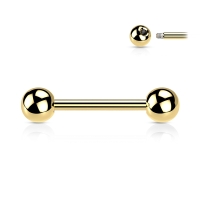 Piercing Titan vergoldet 12mm