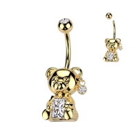 Piercing Umarmung Bär Gold