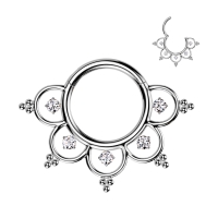 Piercing Clicker im Old Look Titan 8mm