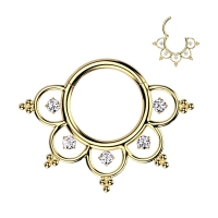 Piercing Clicker Old Look Titan 8mm Gold