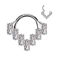 Titan Piercing 7 Fächer glänzend