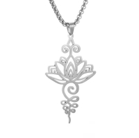 Halskette Lotusblume Unalome Symbol