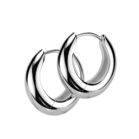 Ohrringe runder Ring breit