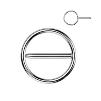 Brustwarzenpiercing schwingender Clicker 12mm