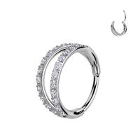 Piercing Titan Clicker Doppelreihe Steine ​​0,8x6