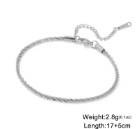 Elegantes glänzendes Armband - Silber