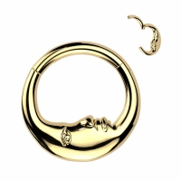 Piercing Titan Mondgesicht 1,2x8 Gold