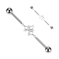 Industrial Piercing Kette Rautenform