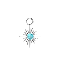 Hangertje Titan Starburst Naturstein Türkis