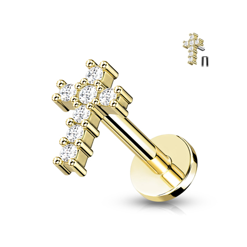 Piercing gemmed kruis Piercing gemmed kruis